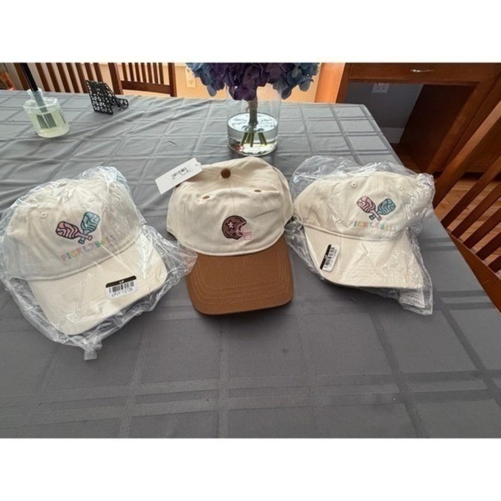Frasier Sterling Sport Hat Lot (3) - Pickleball & Football Caps - New with Tags